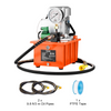 Bomba hidráulica eléctrica VEVOR, 10000 PSI 750W 110V 488 in³/8L de capacidad, válvula solenoide de acción simple, con interruptor de pedal para punzonadora/dobladora