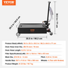 VEVOR Bandeja de drenaje de aceite de perfil bajo de 15 galones con bomba eléctrica de 180 W, manguera de 8.2 pies y mango plegable