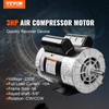 VEVOR Motor eléctrico de compresor de aire de 3 HP, 230 V, 15 amperios, 56 marcos 3450 RPM, eje con llave de 5/8 pulgadas, rotación CW/CCW, longitud del eje de 1,88 pulgadas