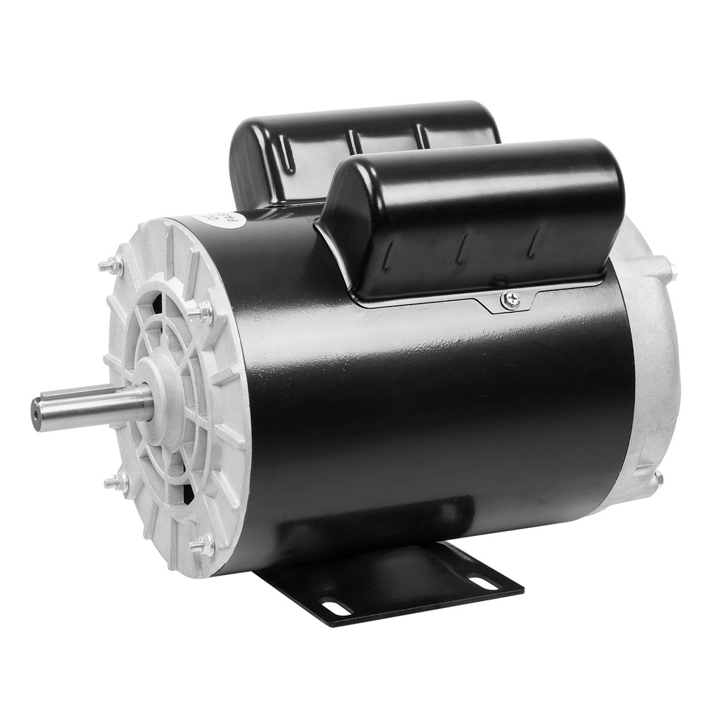 VEVOR Motor eléctrico de compresor de aire de 3 HP, 230 V, 15 amperios, 56 marcos 3450 RPM, eje con llave de 5/8 pulgadas, rotación CW/CCW, longitud del eje de 1,88 pulgadas