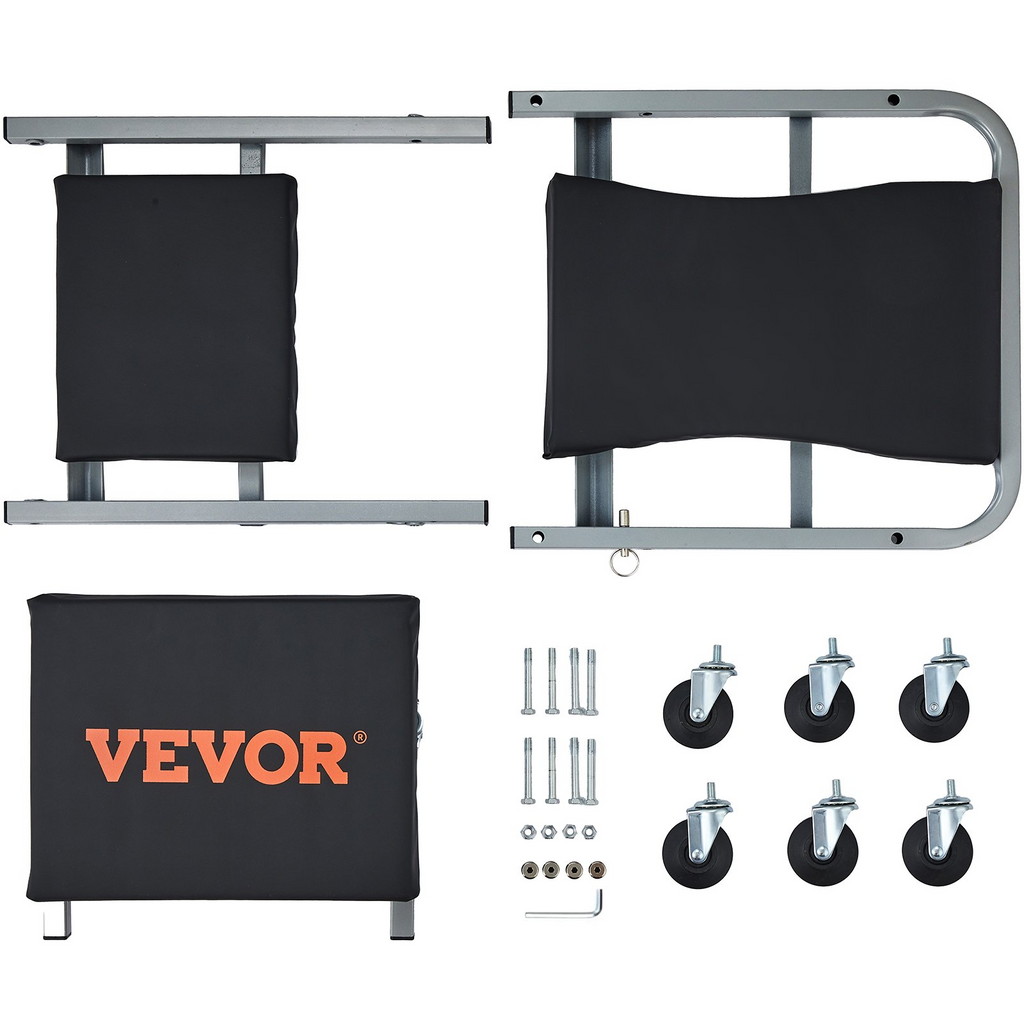 VEVOR 2 in 1 Z Creeper Seat Rolling Chair Auto Mechanics Shop Garage Work Stool