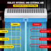 VEVOR Cortina de aire comercial de 35 pulgadas, cortina de aire para puerta de 2 velocidades, 1511 CFM/1372 CFM con 2 interruptores