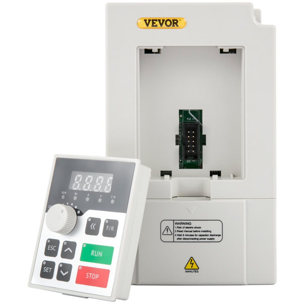 VEVOR Variador de frecuencia, Entrada CA 220 V 3 KW Convertidor inversor de accionamiento CNC de frecuencia variable, VFD 4HP Entrada monofásica o trifásica, Salida trifásica