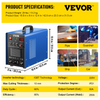 VEVOR Cortador de plasma CT520D/TIG/soldador combinado 3 en 1 50A/200A 110/220V