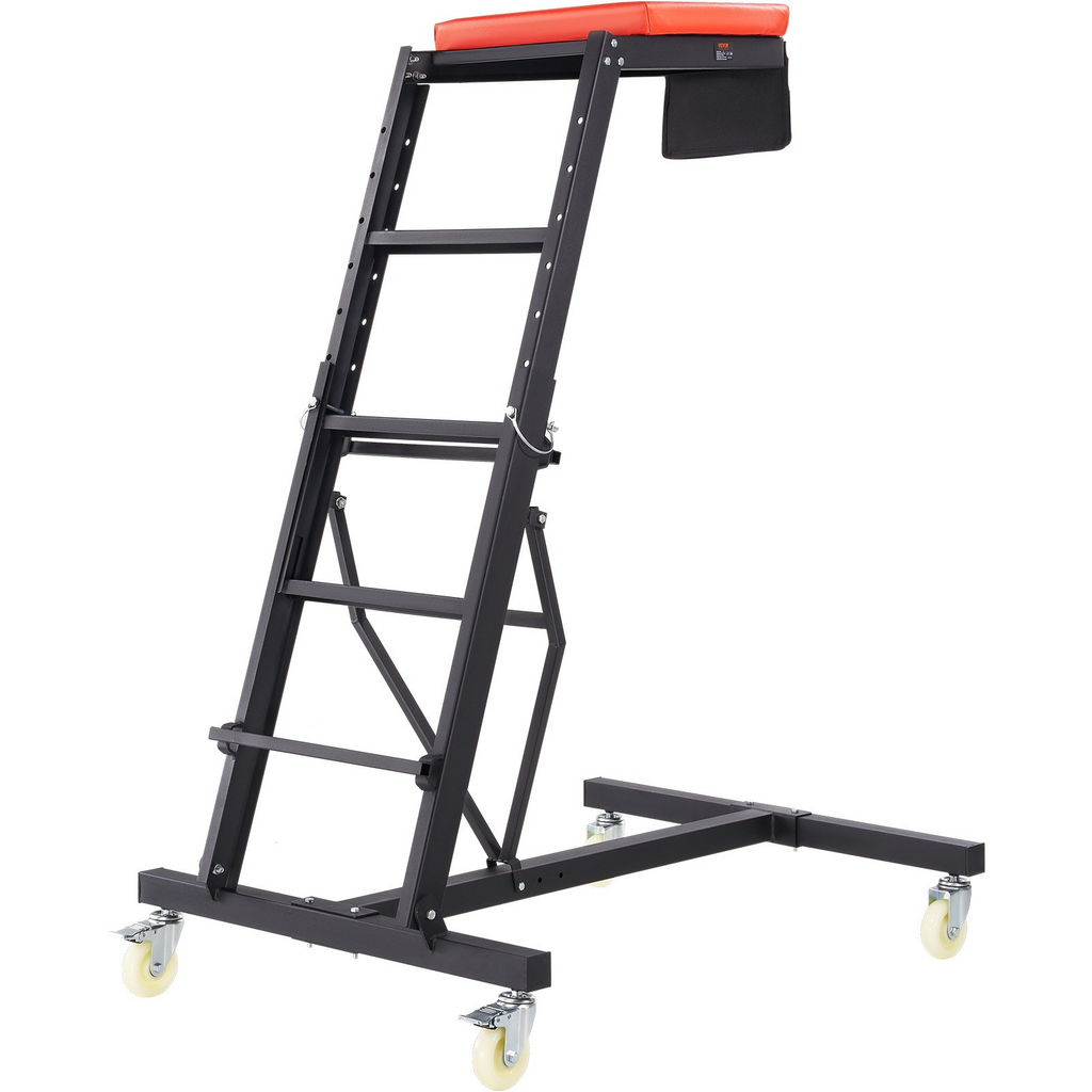 VEVOR escalera automotriz altura ajustable de 49.6" a 75.6" capacidad de 400 libras 4 ruedas giratorias