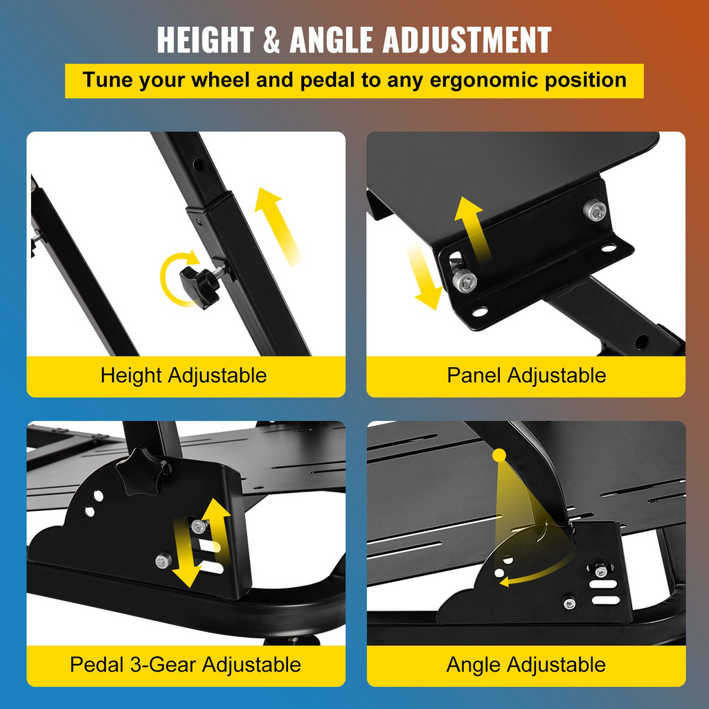 VEVOR Soporte del volante de la cabina del simulador de carreras para G29 Ps4 G920 Xbox Ps