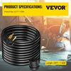 VEVOR Welder Extension Cord 30Amp 25ft 250V, Welding Power Cord with NEMA 6-50 Plug 10 Gauge 3 Prong for MIG,Lincoln,Plasma,Miller,TIG