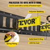 VEVOR Track Kit de rieles de amarre, 18 piezas de 5 pies E-Tracks incluye 4 rieles de acero y 2 ranuras individuales y 6 anillos tóricos y 4 amarres con anillo en D y 2 correas de trinquete