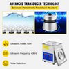 VEVOR Ultrasonic Cleaner 1.3L Professional Ultrasonic Cleaner with Digital Timer 40kHz Excellent Ultrasonic Cleaning Machine 110V for Jewelry Watch Ring Coin Diamond Eyeglasses Small Parts Cleaning