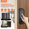 VEVOR Mechanical Keyless Entry Door Lock, 14 Digit Keypad, Outdoor Gate Door Locks Set with Surface-mounted Latch, Water-proof Zinc Alloy, Keypad and Knob, Easy to Install, for Garden, Garage, Yard