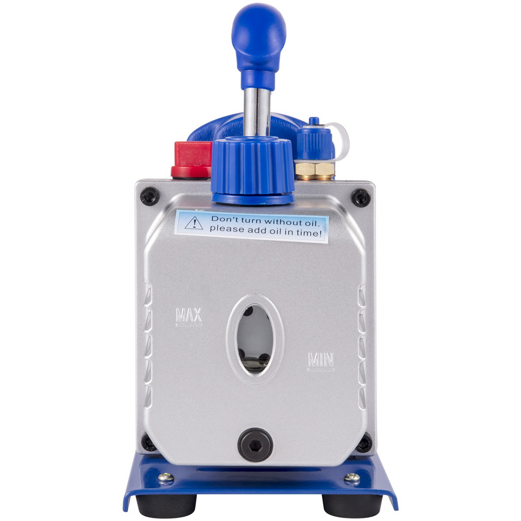 VEVOR Vacuum Pump 2 Gallon Vacuum Chamber Silicone Expoxy Degassing with 4CFM 1/3HP Single Stage Vacuum Pump