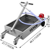 VEVOR Bandeja de drenaje de aceite de 15 galones mano plegable, con bomba, manguera, ruedas giratorias