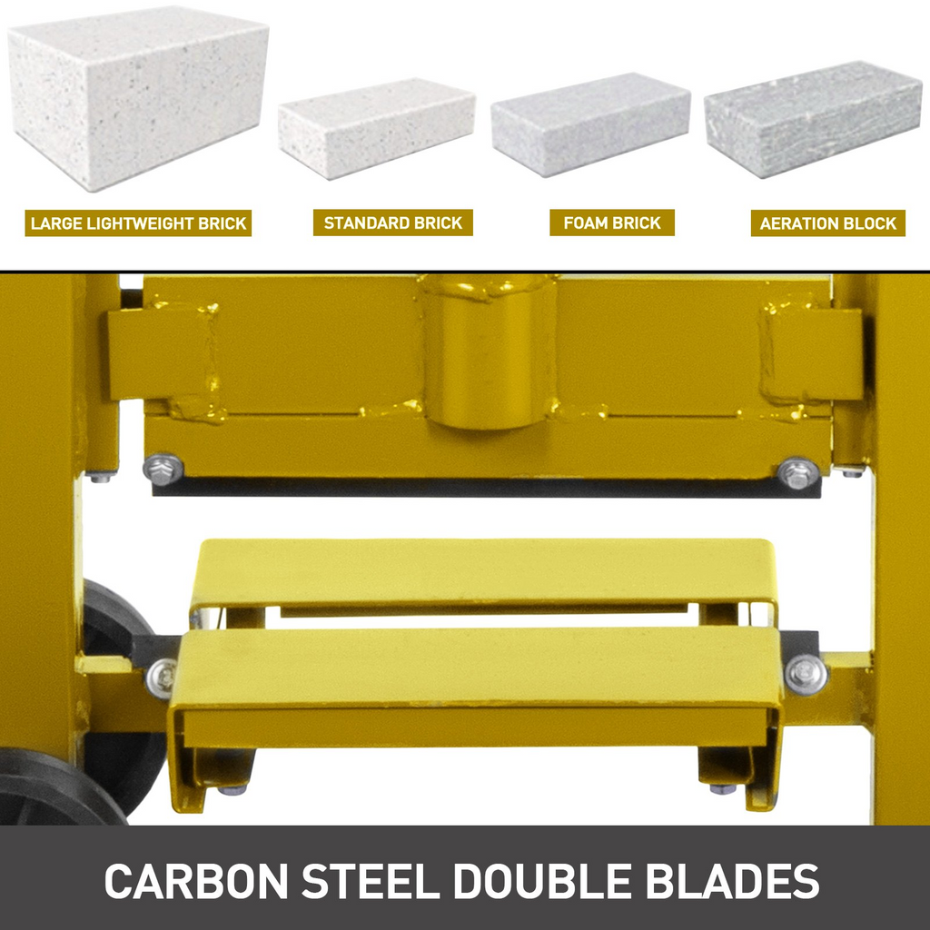 VEVOR Herramienta divisora de adoquines Longitud de corte máx. 12,6 pulgadas Altura de corte máx. 5,5 pulgadas