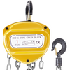 VEVOR Chain Hoist 2200lbs/1ton Chain Block Hoist Manual Chain Hoist 3m/10ft Block Chain Hand Chain Lifting Hoist w/Two Hooks Chain Pulley Tackle Hoist Winch Lifting Pulling Equipment Yellow