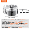 VEVOR 3-Jaw Lathe Chuck, 4'', Self-Centering Lathe Chuck, 0.08-4 in/2 -100 mm Clamping Range with T-key Fixing Screws Reversible Jaws, for Lathe 3D Printer Machining Center Milling Drilling Machine