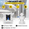 VEVOR Air-Operated Double Diaphragm Pump, 1/2 in Inlet & Outlet, Polypropylene Body, 8.8 GPM & Max 120PSI, PTFE Diaphragm Pneumatic Transfer Pump for Petroleum, Diesel, Oil & Low Viscosity Fluids