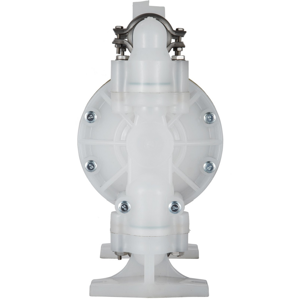 VEVOR Air-Operated Double Diaphragm Pump 1 inch Inlet/Outlet 30GPM Polypropylene Max 120PSI for Chemical and Industrial Use