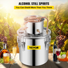 VEVOR 12L Destilador de alcohol de agua 3GAL Caldera para hacer vino de cobre Kit de destilación