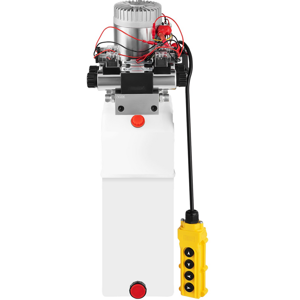 Bomba hidráulica con tanque del solenoide doble de acción doble de 8L 12V DC