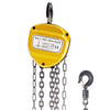 VEVOR Chain Hoist 2200lbs/1ton Chain Block Hoist Manual Chain Hoist 3m/10ft Block Chain Hand Chain Lifting Hoist w/Two Hooks Chain Pulley Tackle Hoist Winch Lifting Pulling Equipment Yellow