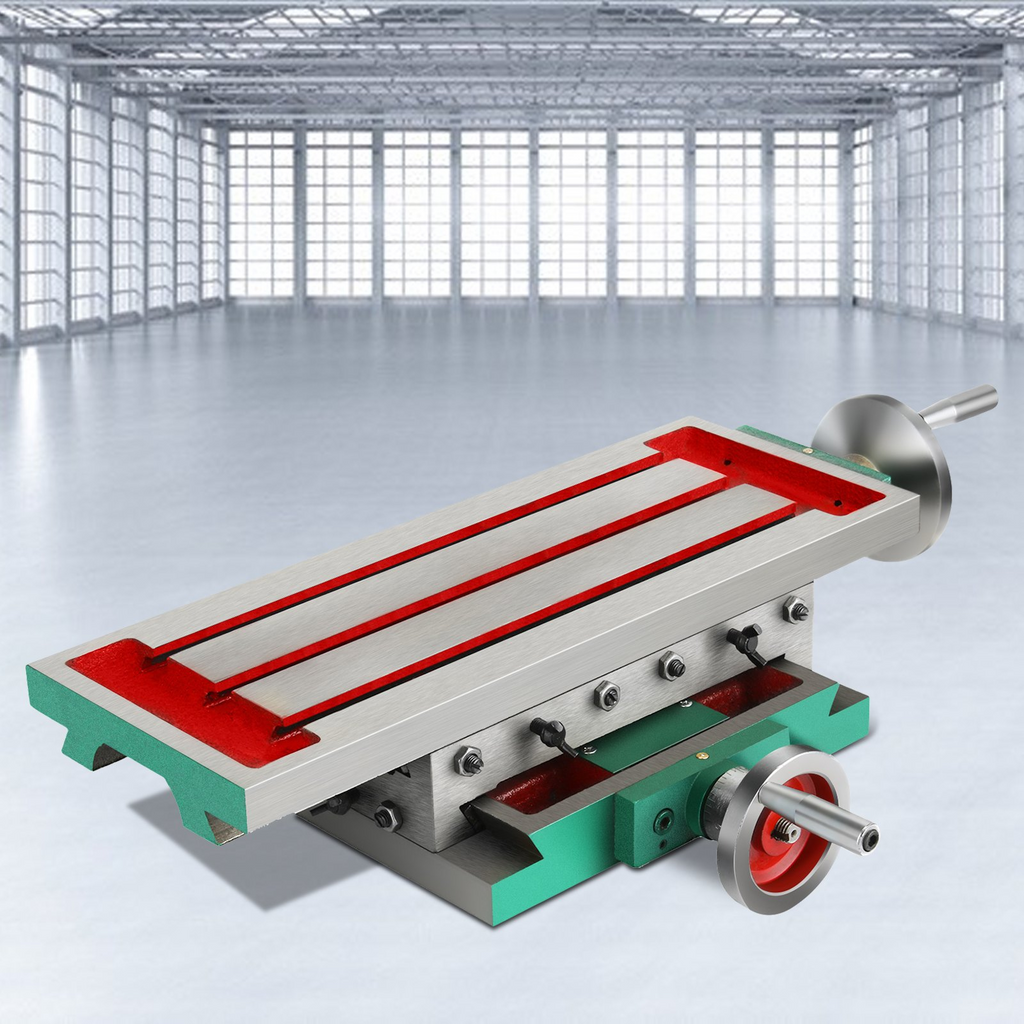 VEVOR Mesa de trabajo de fresado de 17,7 x 6,7 pulgadas movimiento de 2 ejes y 4 direcciones