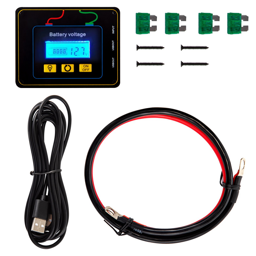 VEVOR Inversor de corriente de onda sinusoidal modificada de 1250 W, convertidor de coche de CC de 12 V a CA de 120 V, con mando a distancia LCD, indicador LED, inversor de salidas de CA