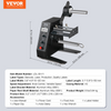 VEVOR Automatic Label Dispenser, Width 0.6"-4.9"/15-125 mm, Length 0.1"-5.9"/3-150 mm, Automatic Label Stripper Label Separating Machine, Speed Adjustable Label Applicator, Auto Counting 0-999999