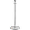 VEVOR Stanchion Post with Velvet Rope, 4-Pack Crowd Control Stanchion with 2PCS 5FT Red Velvet Ropes, Stainless Steel Queue Barrier Line Divider with Fillable Plastic Base, Ball Top for Wedding Museum