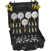 VEVOR Kit de prueba de presión hidráulica, 10/100/250/400/600bar, 5 calibres 13 acoplamientos 14 conectores en T 5 mangueras de prueba para maquinaria de tractores excavadoras