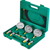 VEVOR Hydraulic Pressure Test Kit, 250/400/600bar, 3 Gauges 6 Test Couplings 3 Test Hoses, Excavator Hydraulic Test Gauge Set with Portable Carrying Case for Excavator Tractors Construction Machinery