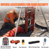 VEVOR 2600 lbs Winch Confined Space Tripod Kit, Confined Space Tripod 8' Legs and 98' Cable, Confined Space Rescue Tripod 33' Fall Protection with Blower, Gas detector, Harness.