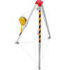 VEVOR 2600 lbs Winch Confined Space Tripod Kit, Confined Space Tripod 8' Legs and 98' Cable, Confined Space Rescue Tripod 33' Fall Protection with Blower, Gas detector, Harness.